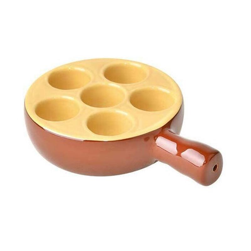 Escargot Dish, 6 Holes