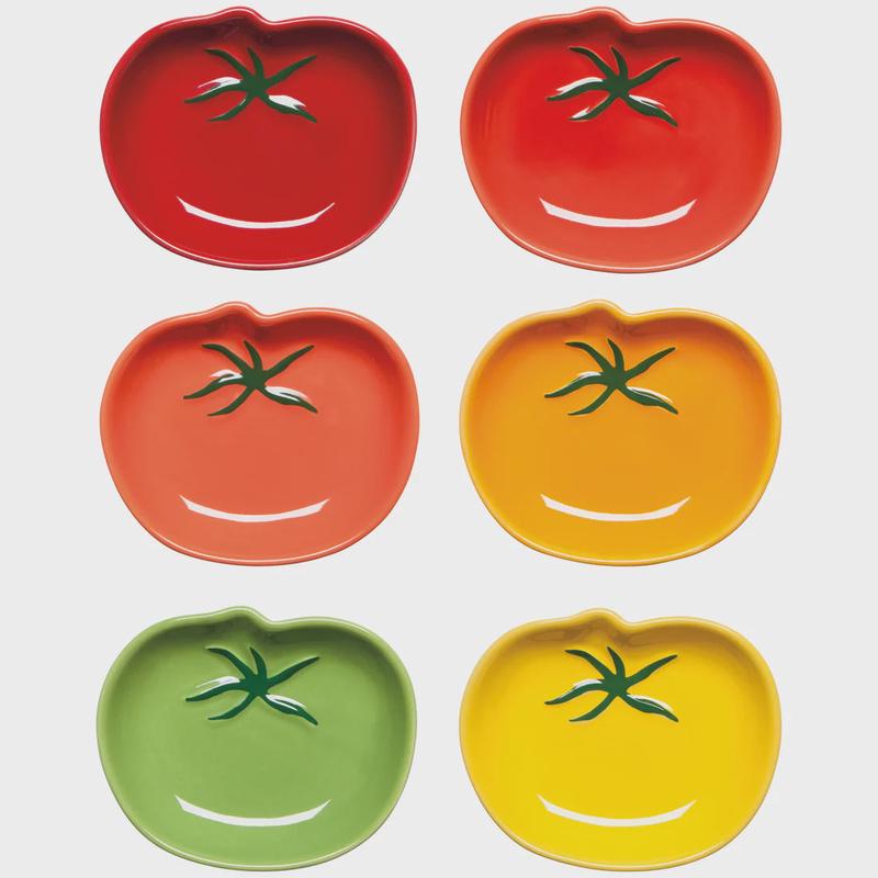 Heirloom Tomatoes Shaped Pinch Bowls | Set of 6