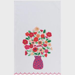 Poppy "Mom" Decorative Dishtowel