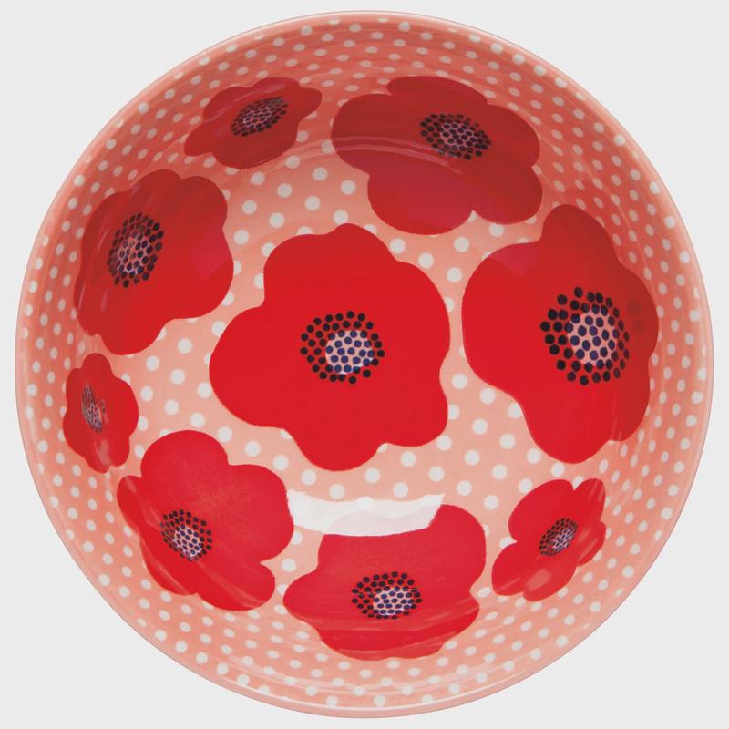 Poppy Stamped Bowl | 6 inch