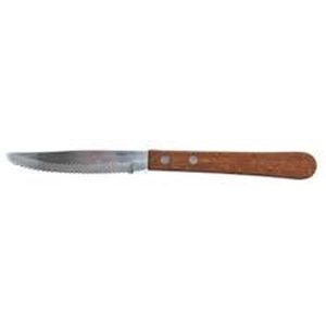 Serrated Wood Steak Knife