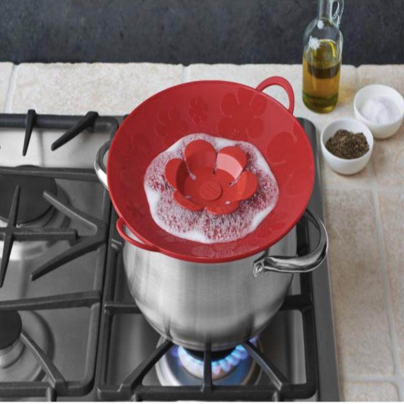 Spill Stopper | Red Flower 11in