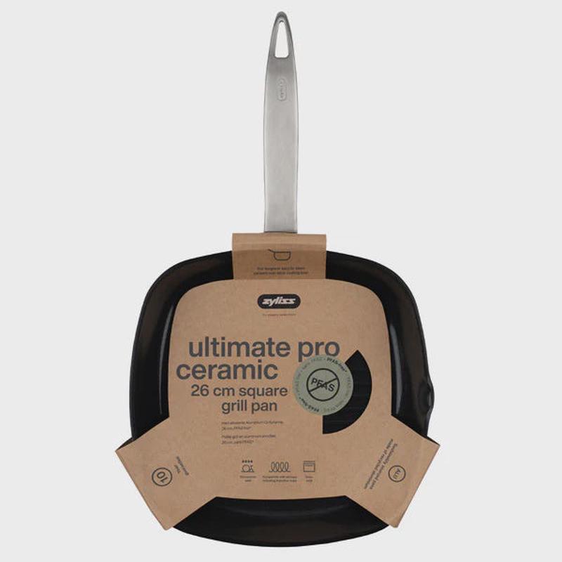 Ultimate Pro Ceramic Non-Stick Square Grill Pan | 26cm
