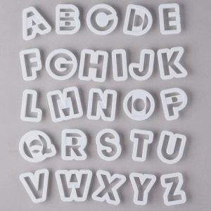 26-Piece Plastic Alphabet Cutter Set