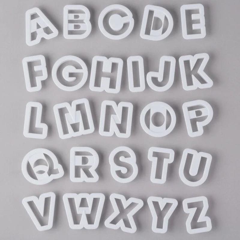 26-Piece Plastic Alphabet Cutter Set