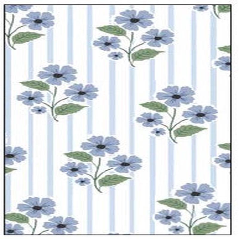Blue Garden Stripe Kitchen Towel, 16x26