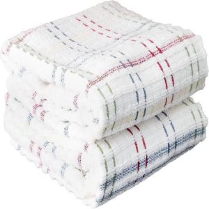 Checked Kitchen Towel | Paprika Butter Cactus