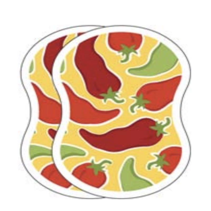 Chili Pepper Pop Up Sponges, Set of 2
