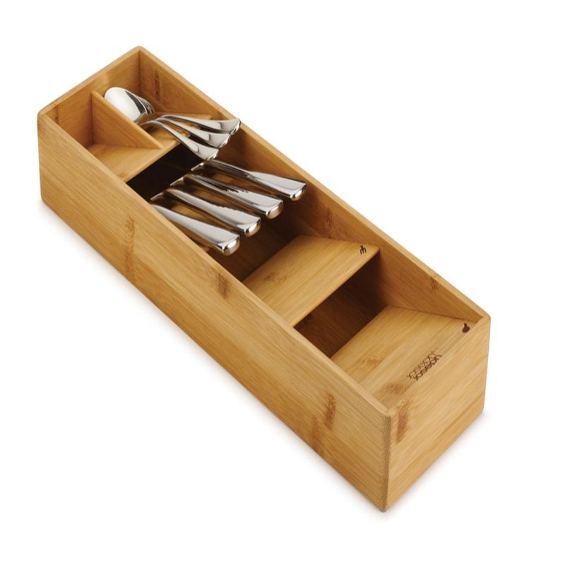 DrawerStore Bamboo Compact Cutlery Organiser