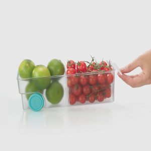 FridgeStore Compact Clear Storage Bin
