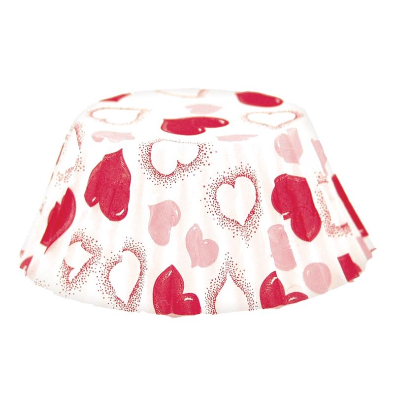 Heart Baking Cups, 50 Pack