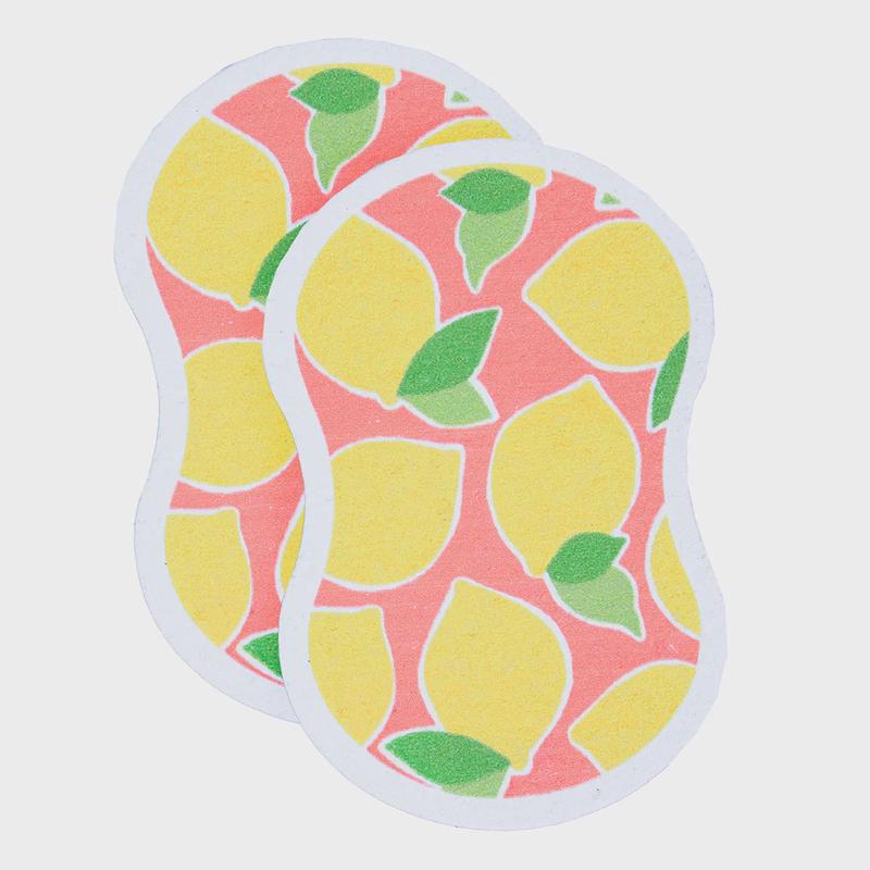 Lemon Toss Pop Up Sponges, Set of 2