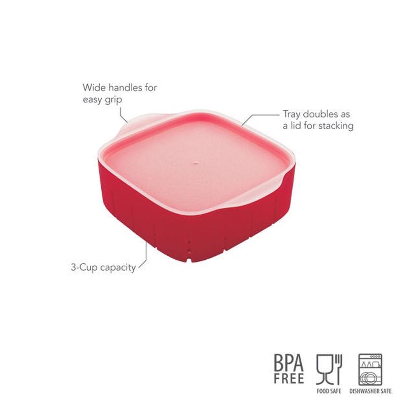 Rinse N Store Berry Colander Cayenne