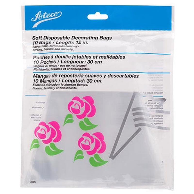 Soft Disposable Piping Bags, 18" Length (Pack of 100)