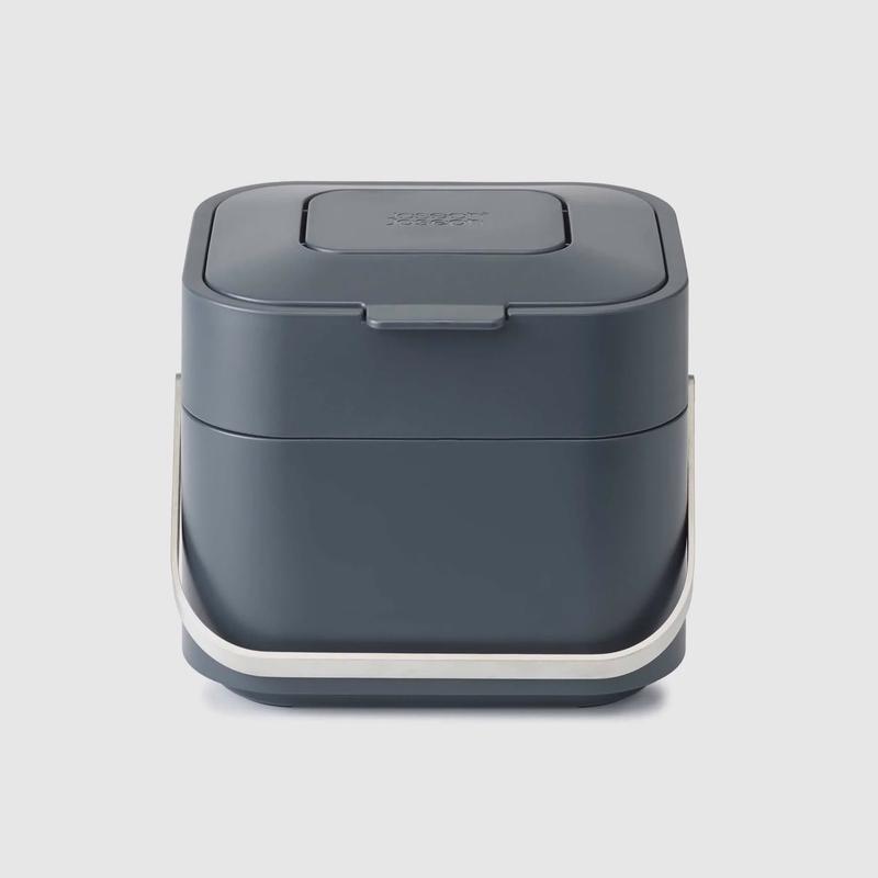 Stack 4L Grey Food Waste Caddy Compost