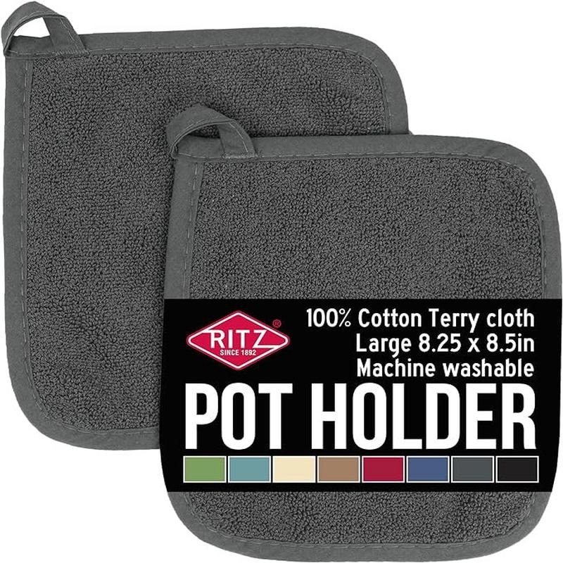Terry Pot Holder, Graphite