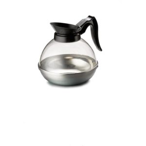 64 oz Clear Coffee Decanter with Black Handle
