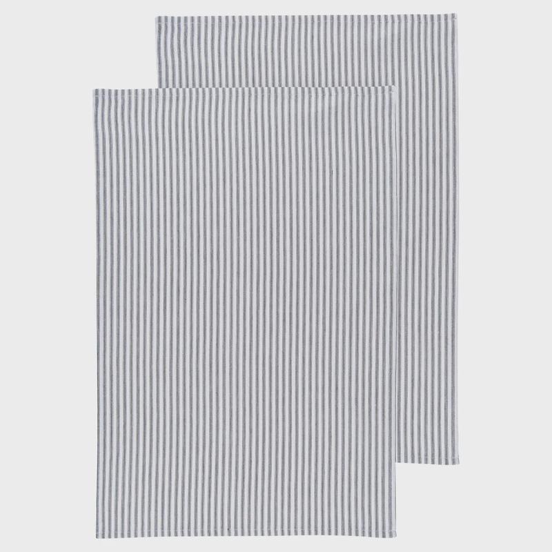 Black Glass Dishtowels, Set of 2