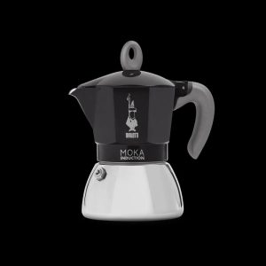 Black Moka Induction Coffee Maker, 6 Cups