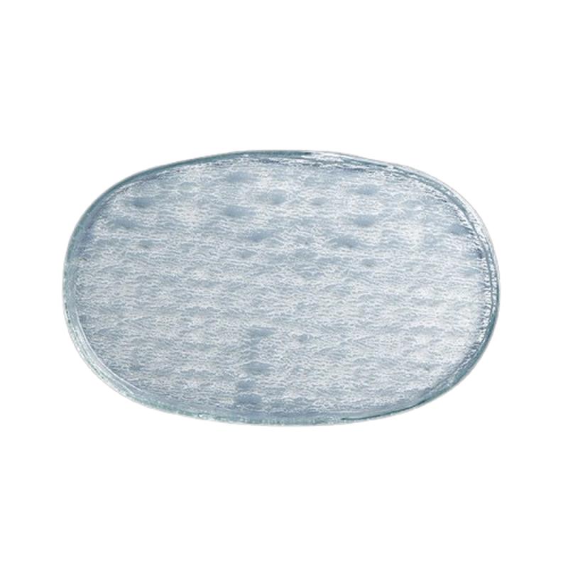 Crackle Dust Blue Serving Platter