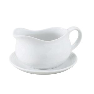 Gravy Boat with Saucer, 24oz