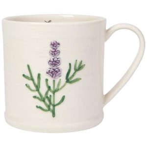Lavender Embossed Mug