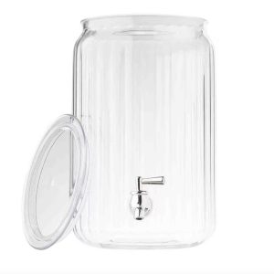 Round Fluted 2-Gal (7.5 L) Beverage Dispenser
