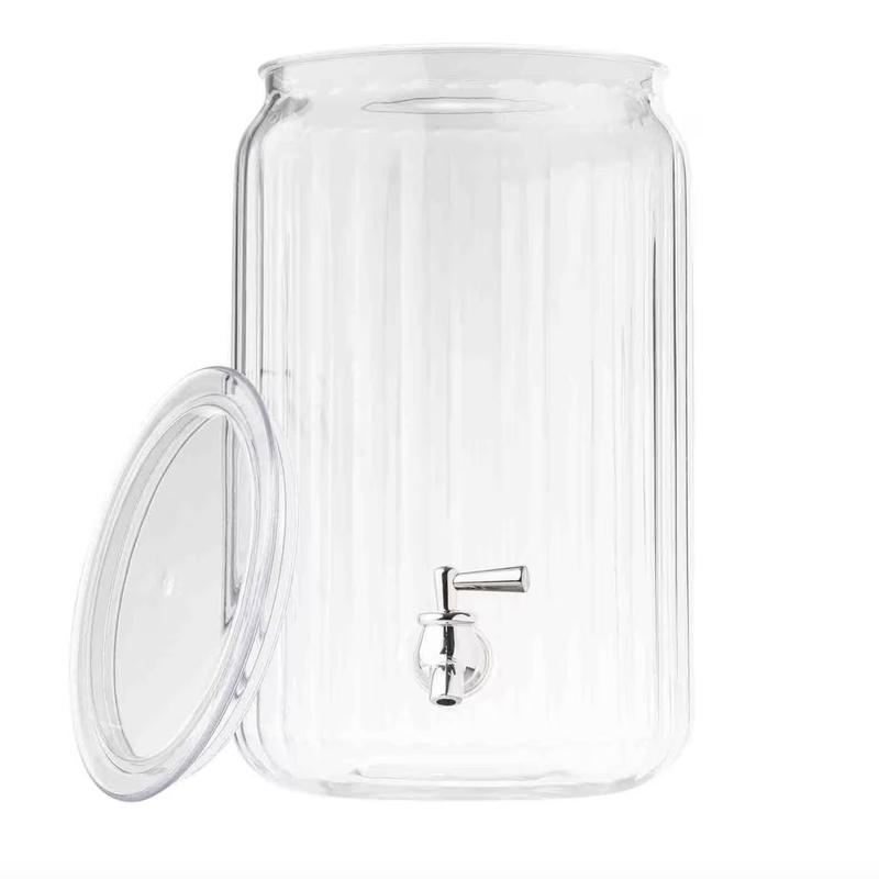 Round Fluted 2-Gal (7.5 L) Beverage Dispenser