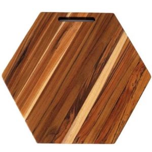 Teakwood Hexagonal Serving Board