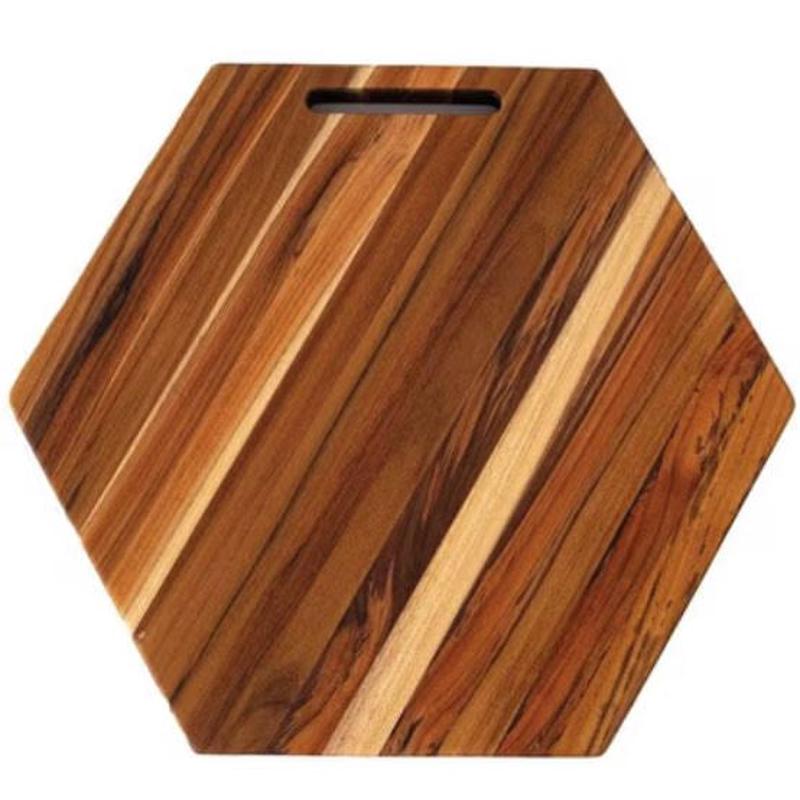 Teakwood Hexagonal Serving Board
