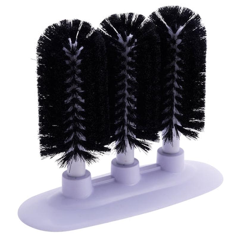 Triple Glass Washing Brush
