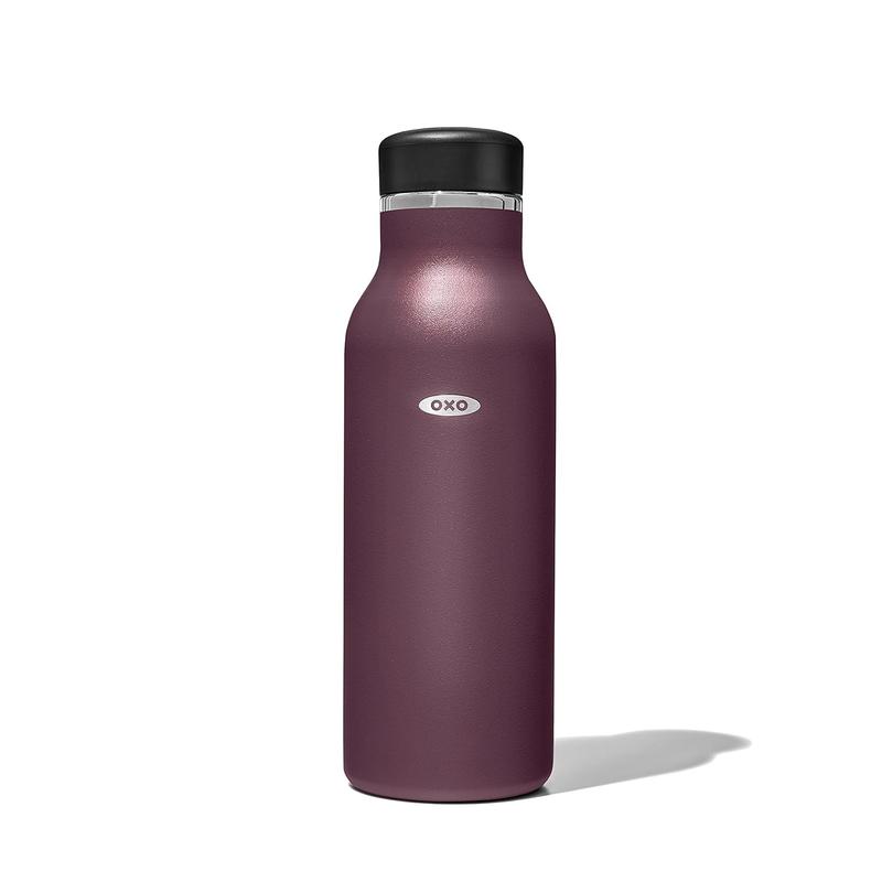 Insulated 16oz Water Bottle, Purple Garnet