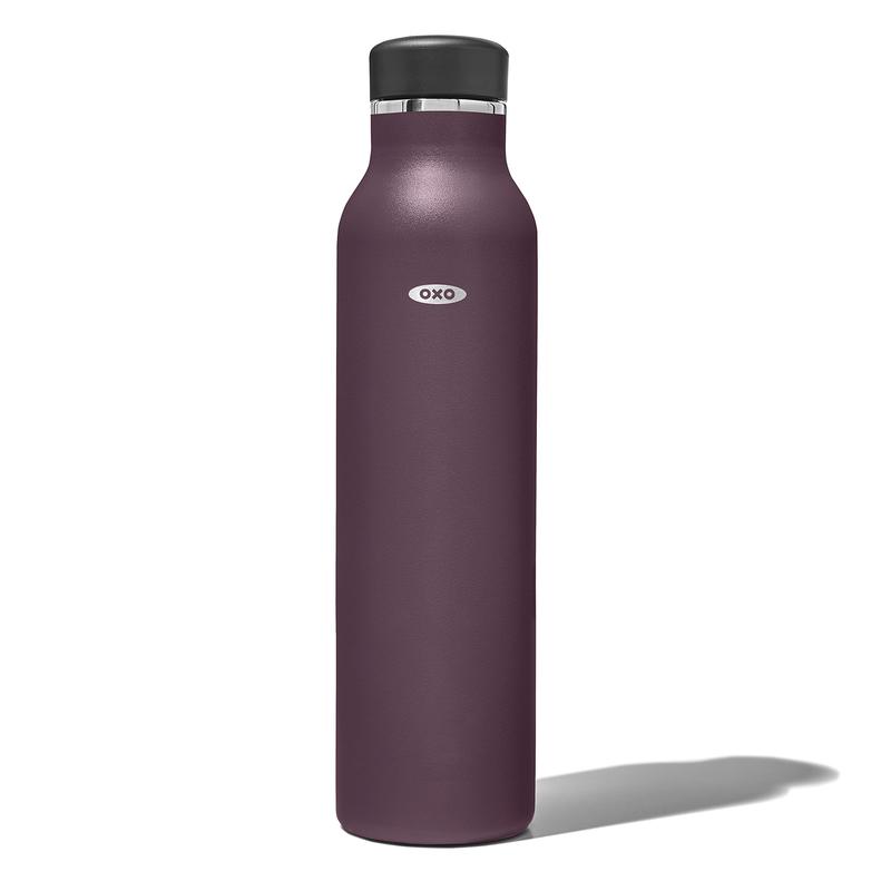 Insulated 24oz Water Bottle, Purple Garnet