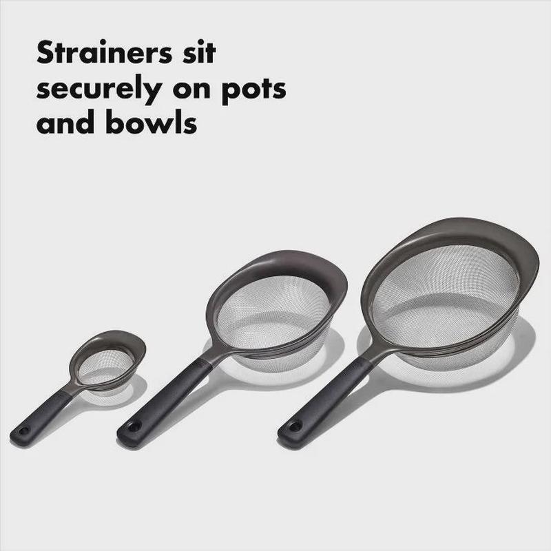 OXO Good Grips 3 Piece Strainer Set