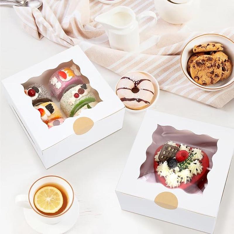 Bakery Box with Window, 6"x6"x3"