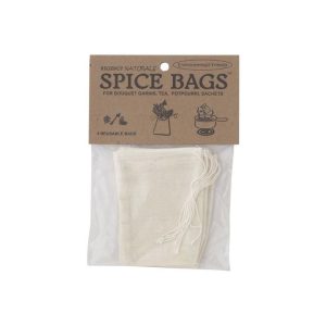 Cotton Spice Bags, Set of 4