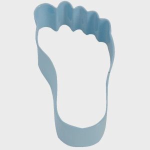 Foot Cookie Cutter, Blue, 3.5"