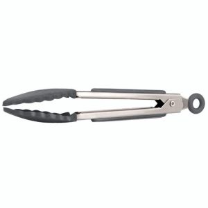 Mini Tongs Silicone, Charcoal