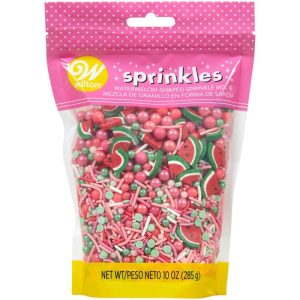 Pink Watermelon Shaped Sprinkles Mix, 10 oz.