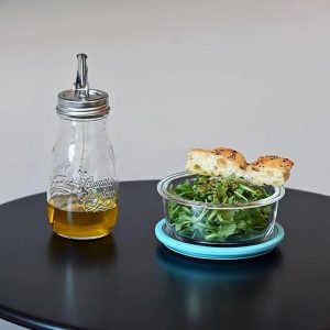 Round Glass Food Storage Container, 17.25 oz.