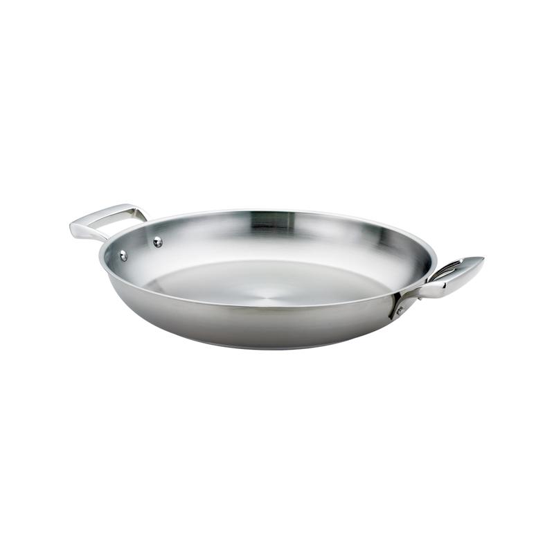 Stainless Steel Paella Pan, 12.5"
