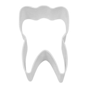 Tooth Cookie Cutter, White, 3"