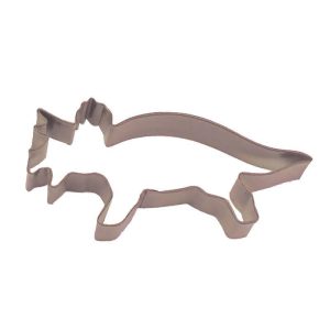 Triceratops Cookie Cutter, Brown, 6"
