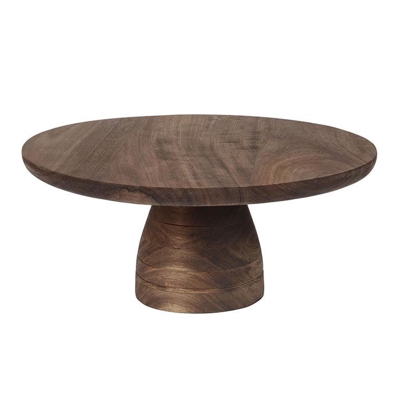 Acacia Cake Stand, 13.75"
