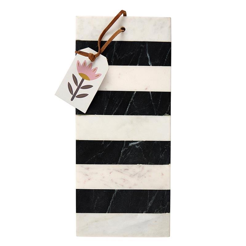 Black Stripe Marble Board