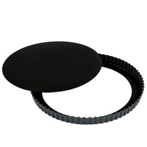 Exopan Steel 11" Fluted Non-Stick Tart/Quiche Pan