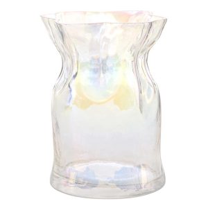 Luster Glass Cinched Bud Vase