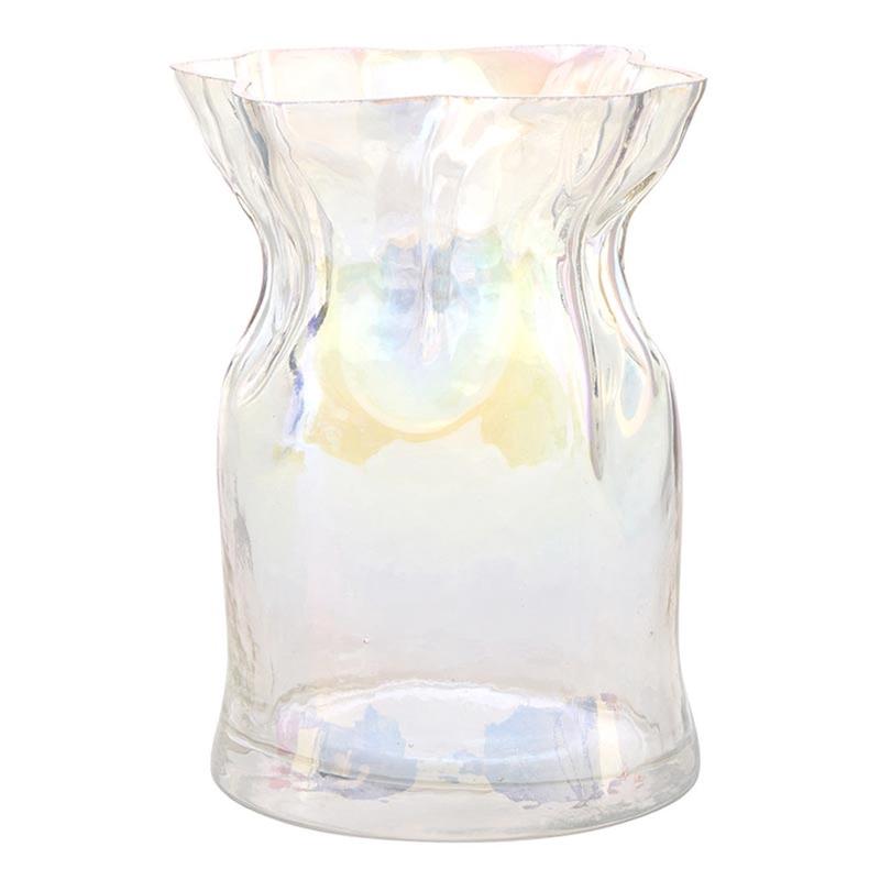 Luster Glass Cinched Bud Vase
