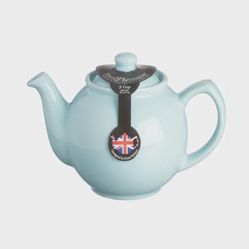 Pastel Blue Teapot, 2 Cups