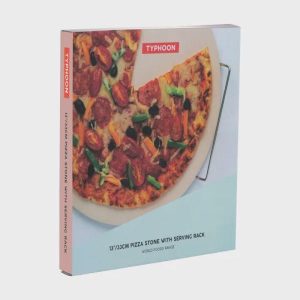 Pizza Stone with Serving Rack, 13"